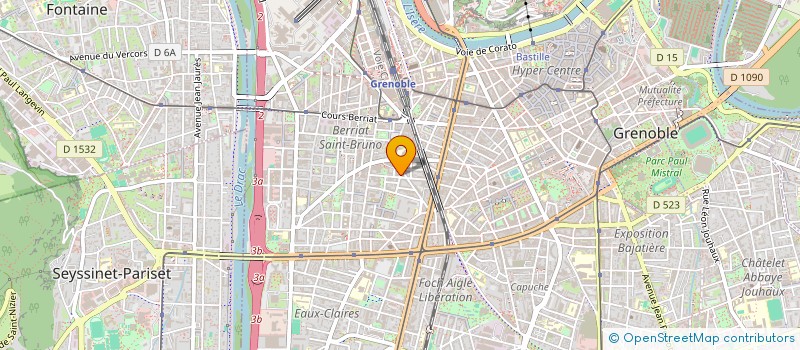 localisation de l'entreprise MONSIEUR BRUNO BARROYER  GRENOBLE