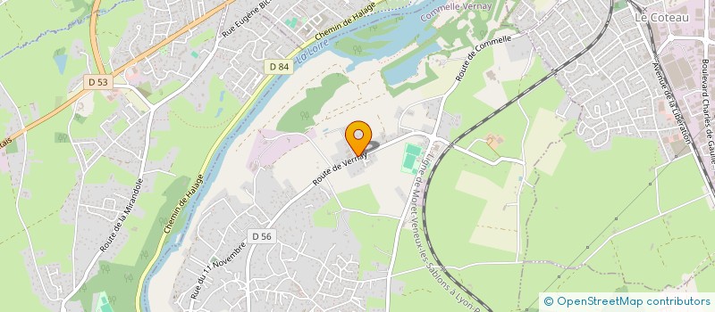 localisation de l'entreprise MONSIEUR BRUNO BASMAISON  COMMELLE-VERNAY