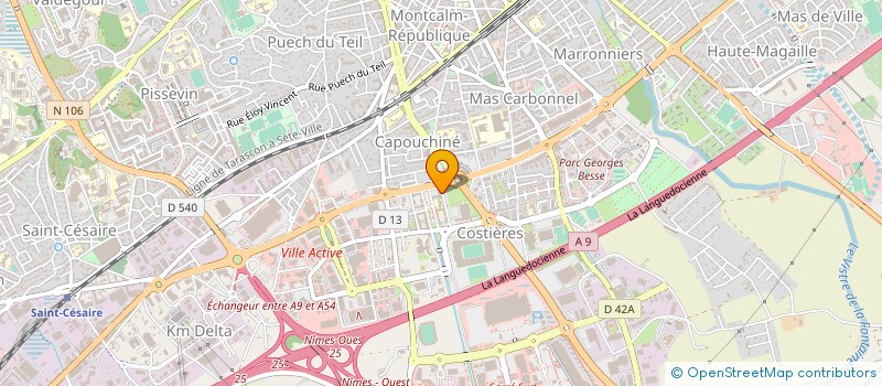 localisation de l'entreprise MONSIEUR BRUNO BASSERES à NIMES