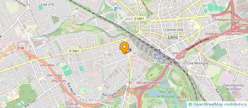 localisation de l'entreprise MONSIEUR BRUNO BASSEZ à LENS