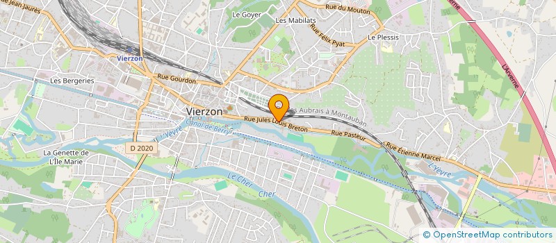 localisation de l'entreprise MONSIEUR BRUNO BATAILLE  VIERZON