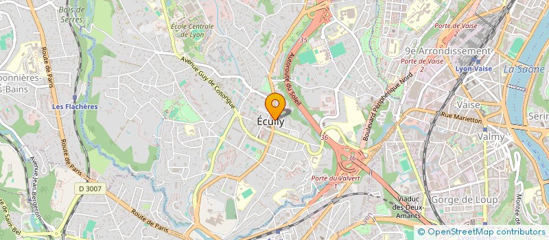 localisation de l'entreprise MONSIEUR BRUNO BATAILLON  ECULLY