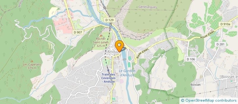 localisation de l'entreprise MONSIEUR BRUNO BATOR  ANDUZE