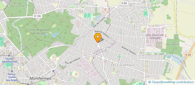localisation de l'entreprise MONSIEUR BRUNO BAUDEY à MONTFERMEIL
