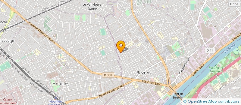 localisation de l'entreprise MONSIEUR BRUNO BAUDON à BEZONS