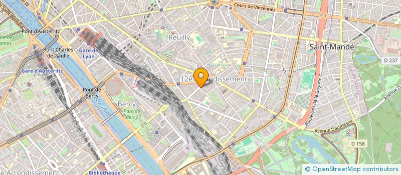 localisation de l'entreprise MONSIEUR BRUNO BAUDRY  PARIS