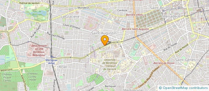 localisation de l'entreprise MONSIEUR BRUNO BAYNAUD  BORDEAUX