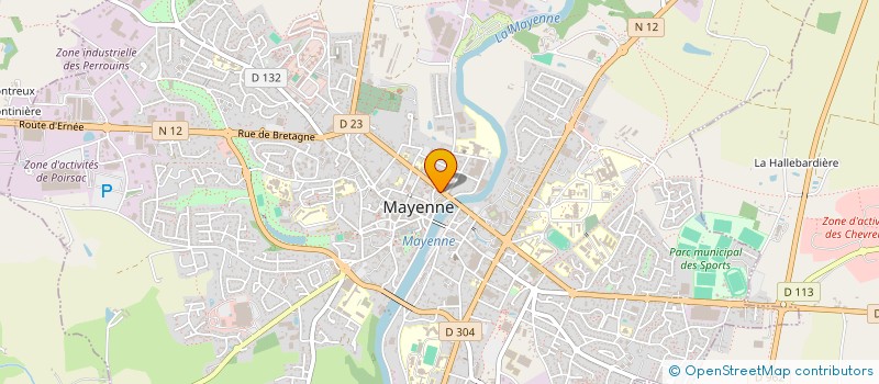 localisation de l'entreprise MONSIEUR BRUNO BEAUGE à MAYENNE