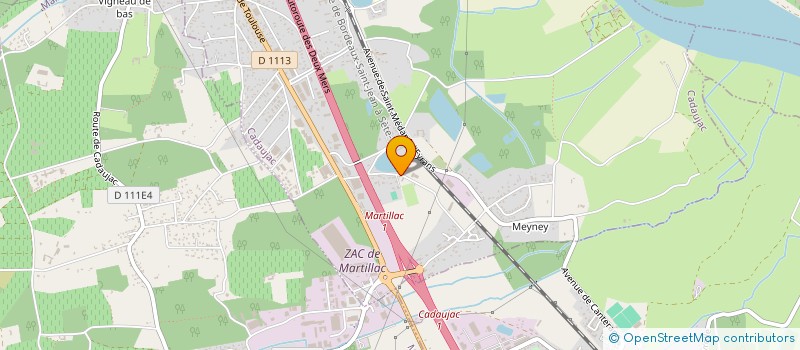 localisation de l'entreprise MONSIEUR BRUNO BEDIN  CADAUJAC