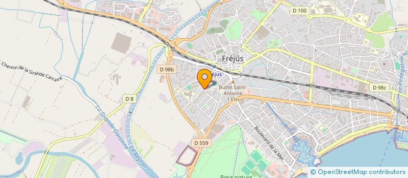 localisation de l'entreprise MONSIEUR BRUNO BEGUIN à FREJUS