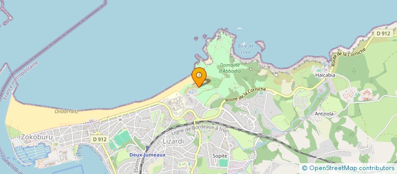 localisation de l'entreprise MONSIEUR BRUNO BEGYN  HENDAYE