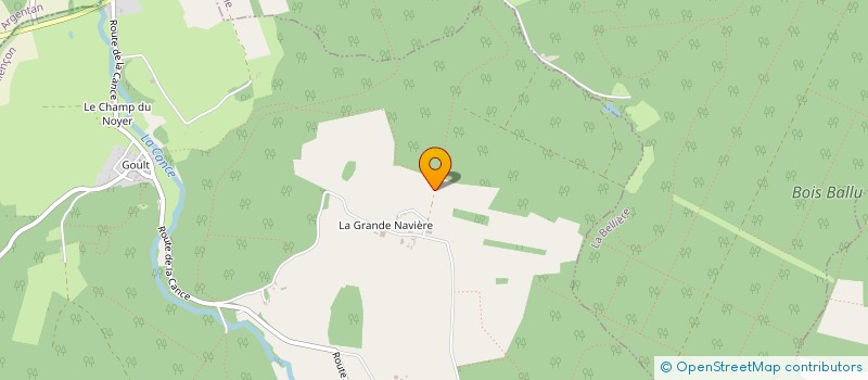 localisation de l'entreprise MONSIEUR BRUNO BELLETTE  LA LANDE-DE-GOULT