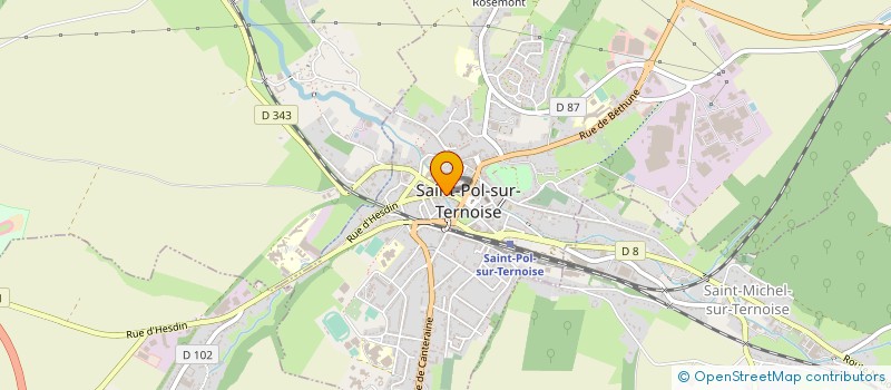 localisation de l'entreprise MONSIEUR BRUNO BELLINGUER  SAINT-POL-SUR-TERNOISE