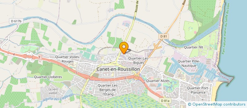 localisation de l'entreprise MONSIEUR BRUNO BELTRAN  CANET-EN-ROUSSILLON