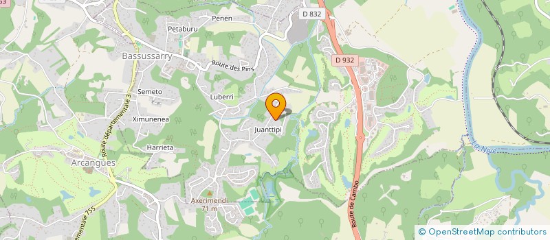 localisation de l'entreprise MONSIEUR BRUNO BEREAU  BASSUSSARRY