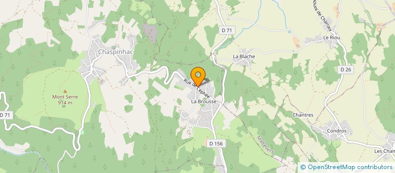 localisation de l'entreprise MONSIEUR BRUNO BERGON  CHASPINHAC