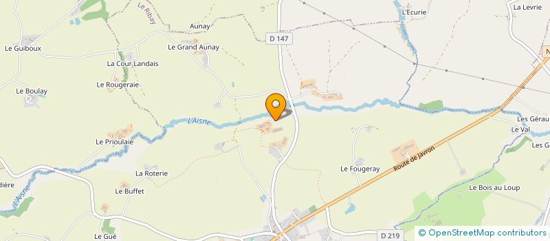 localisation de l'entreprise MONSIEUR BRUNO BERGUE  LE RIBAY