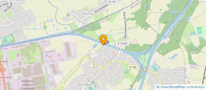 localisation de l'entreprise MONSIEUR BRUNO BERNARD  BILLY-BERCLAU