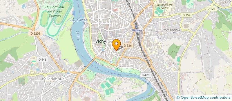 localisation de l'entreprise MONSIEUR BRUNO BERNARDON à VICHY