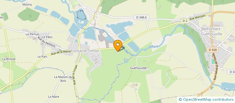 localisation de l'entreprise MONSIEUR BRUNO BERRIER  FONTAINE-SIMON