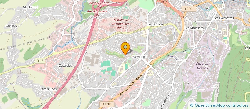 localisation de l'entreprise MONSIEUR BRUNO BERTHET à ANNECY