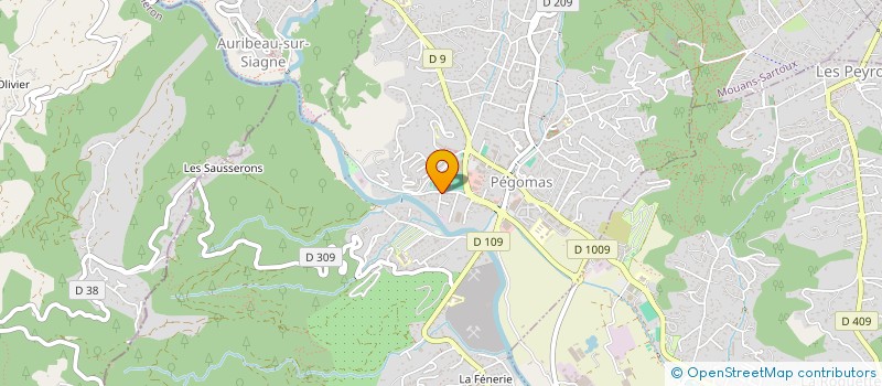 localisation de l'entreprise MONSIEUR BRUNO BERTRAND  PEGOMAS