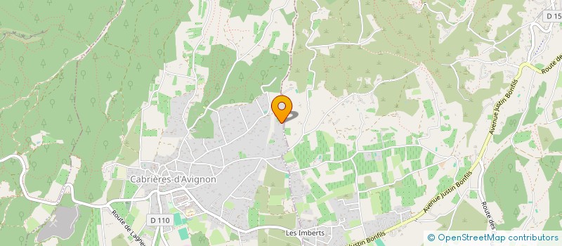localisation de l'entreprise MONSIEUR BRUNO BERTRAND  CABRIERES-D'AVIGNON