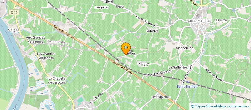 localisation de l'entreprise MONSIEUR BRUNO BERTRAND  SAINT-EMILION