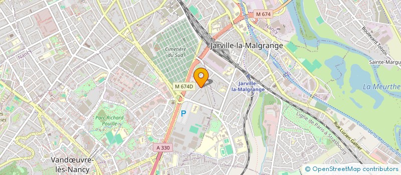 localisation de l'entreprise MONSIEUR BRUNO BERTRAND  VANDUVRE-LES-NANCY