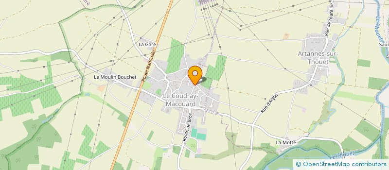 localisation de l'entreprise MONSIEUR BRUNO BERTRAND  LE COUDRAY-MACOUARD