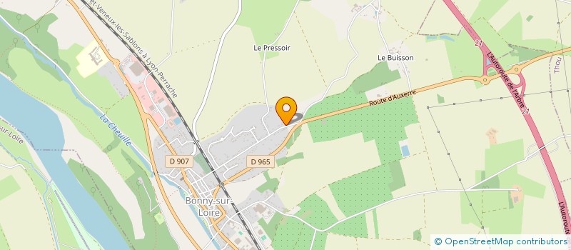 localisation de l'entreprise MONSIEUR BRUNO BERTRAND à BONNY-SUR-LOIRE