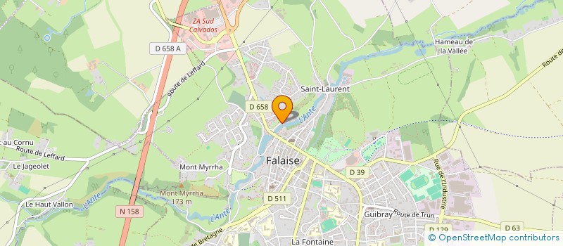 localisation de l'entreprise MONSIEUR BRUNO BESNARD  FALAISE