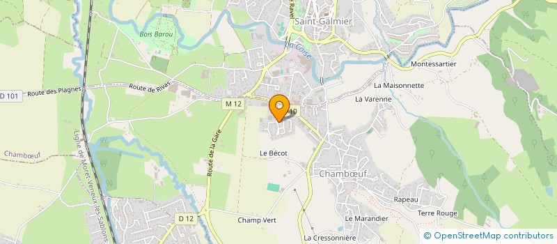 localisation de l'entreprise MONSIEUR BRUNO BESSET à SAINT-GALMIER