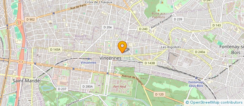 localisation de l'entreprise MONSIEUR BRUNO BEURIOT à VINCENNES