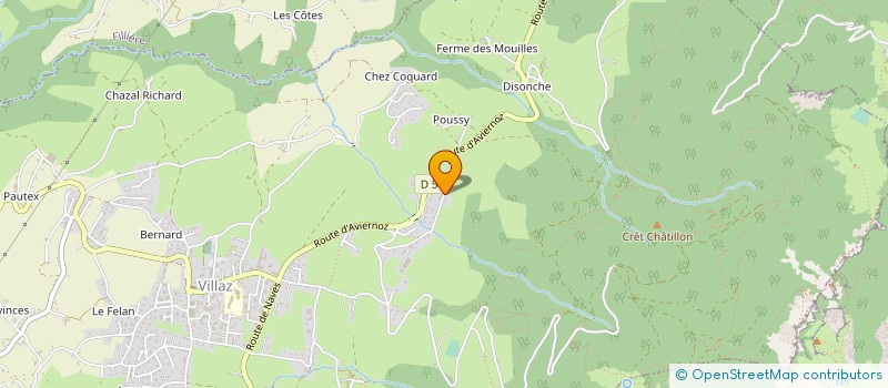 localisation de l'entreprise MONSIEUR BRUNO BEVILLARD  VILLAZ