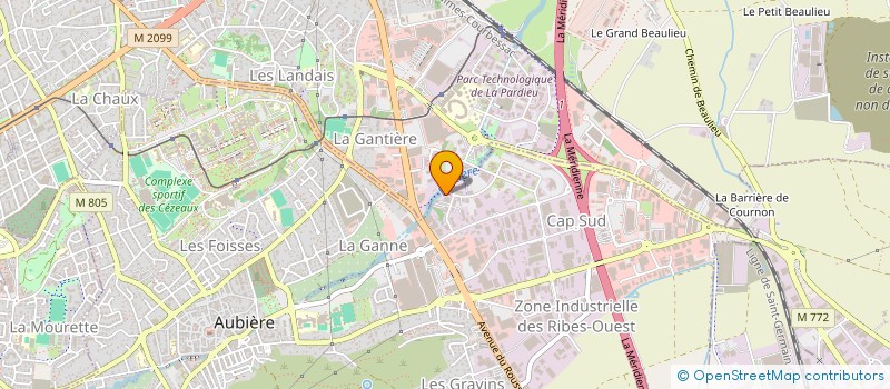 localisation de l'entreprise MONSIEUR BRUNO BIBOLLET  AUBIERE