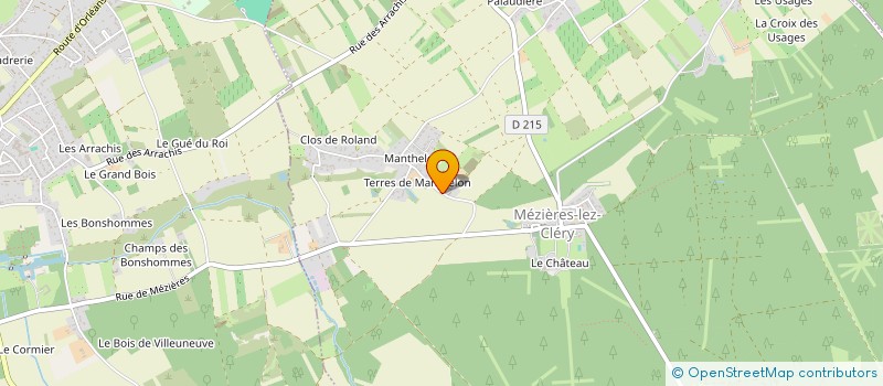 localisation de l'entreprise MONSIEUR BRUNO BIDAULT à MEZIERES-LEZ-CLERY