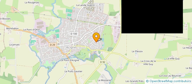 localisation de l'entreprise MONSIEUR BRUNO BIDON  ACIGNE