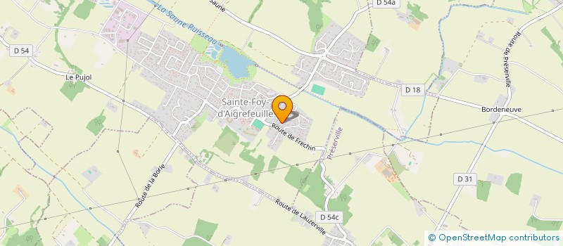 localisation de l'entreprise MONSIEUR BRUNO BIELAIRE  SAINTE-FOY-D'AIGREFEUILLE