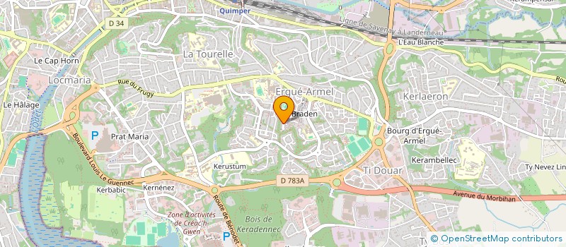 localisation de l'entreprise MONSIEUR BRUNO BIGARD à QUIMPER