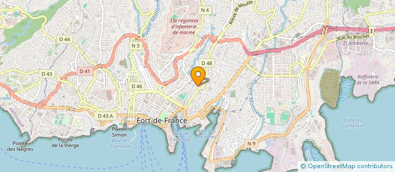 localisation de l'entreprise MONSIEUR BRUNO BIRON  FORT-DE-FRANCE