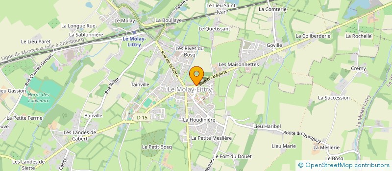 localisation de l'entreprise MONSIEUR BRUNO BISARO  LE MOLAY-LITTRY