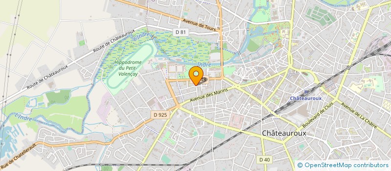 localisation de l'entreprise MONSIEUR BRUNO BIZIERE à CHATEAUROUX