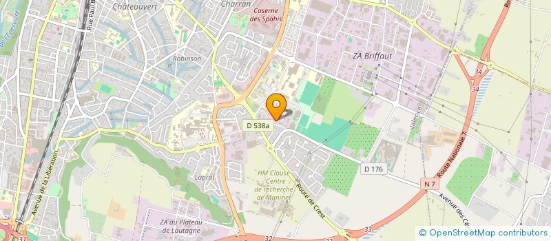 localisation de l'entreprise MONSIEUR BRUNO BLACHE à VALENCE