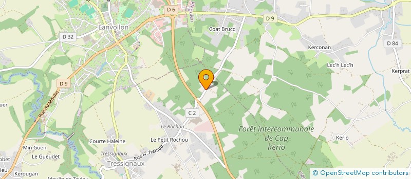 localisation de l'entreprise MONSIEUR BRUNO BLAHIC  LANNEBERT