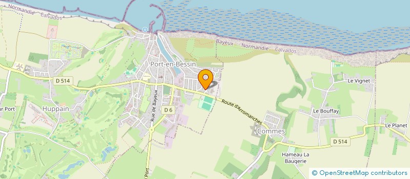 localisation de l'entreprise MONSIEUR BRUNO BLAIE  PORT-EN-BESSIN-HUPPAIN