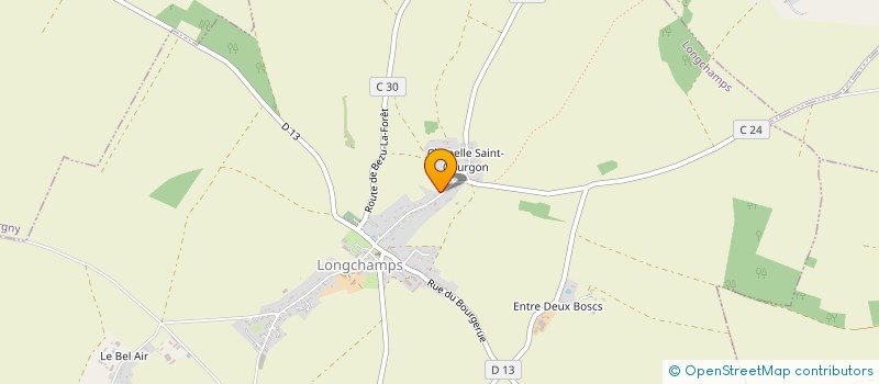 localisation de l'entreprise MONSIEUR BRUNO BLAIS  LONGCHAMPS