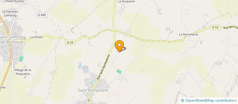 localisation de l'entreprise MONSIEUR BRUNO BLANCHARD  BOURGVALLEES