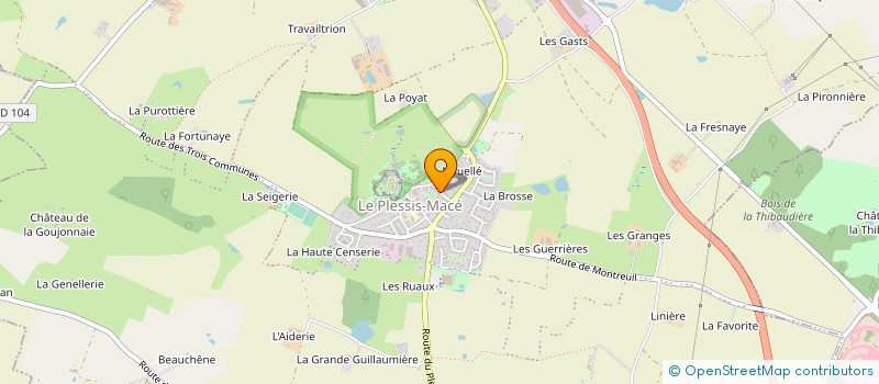 localisation de l'entreprise MONSIEUR BRUNO BLANCHARD  LONGUENEE-EN-ANJOU