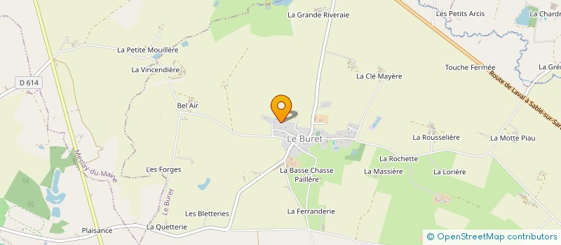 localisation de l'entreprise MONSIEUR BRUNO BLANDIN à LE BURET